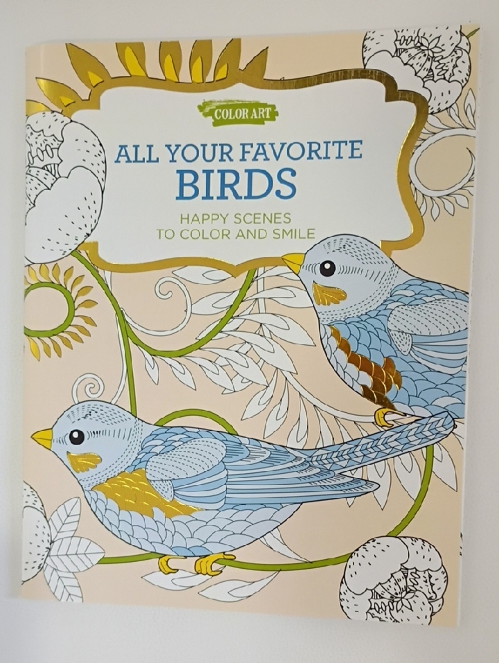 All Your Favorite Birds Coloring Book - Blue & Gold